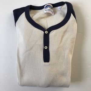 GANT Rugger two toned waffle henley shirt
